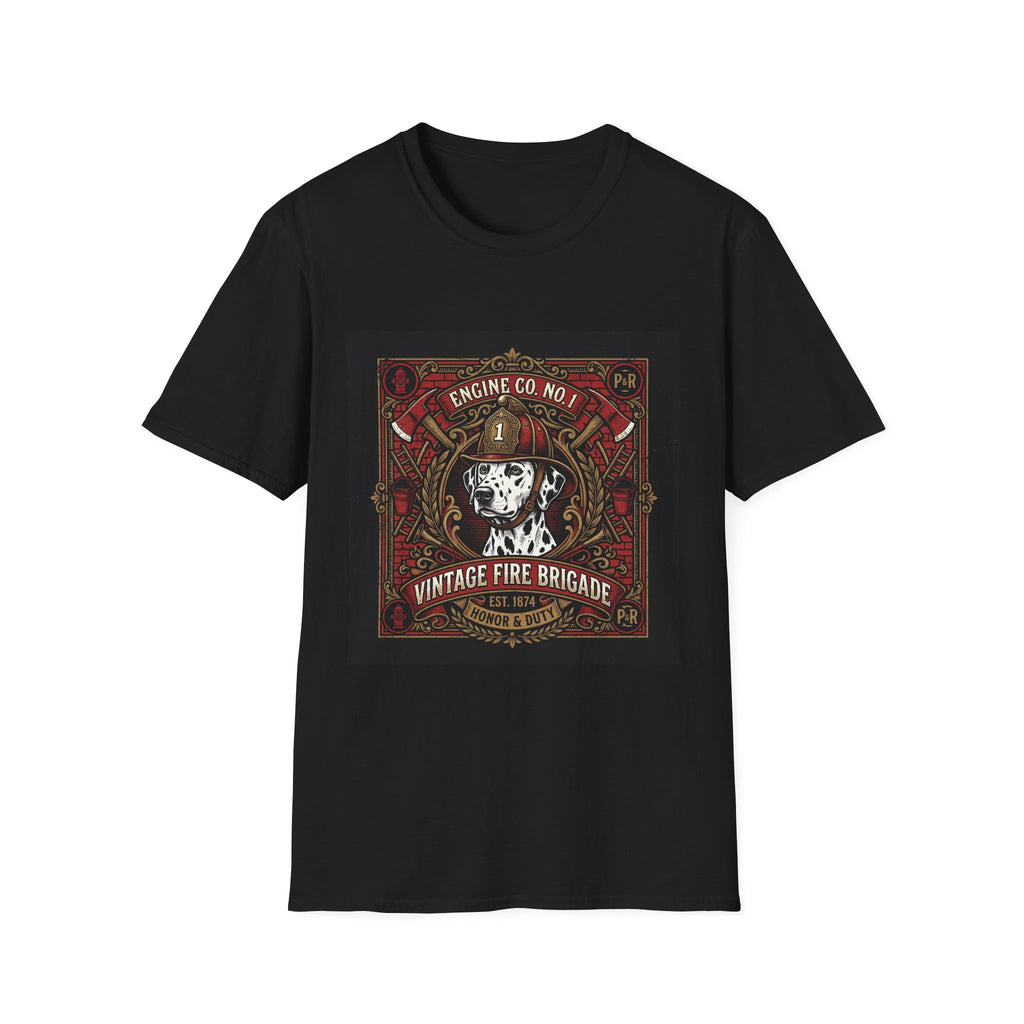Vintage Fire Brigade Dalmatian Shirt - Premium Unisex Heritage Tee