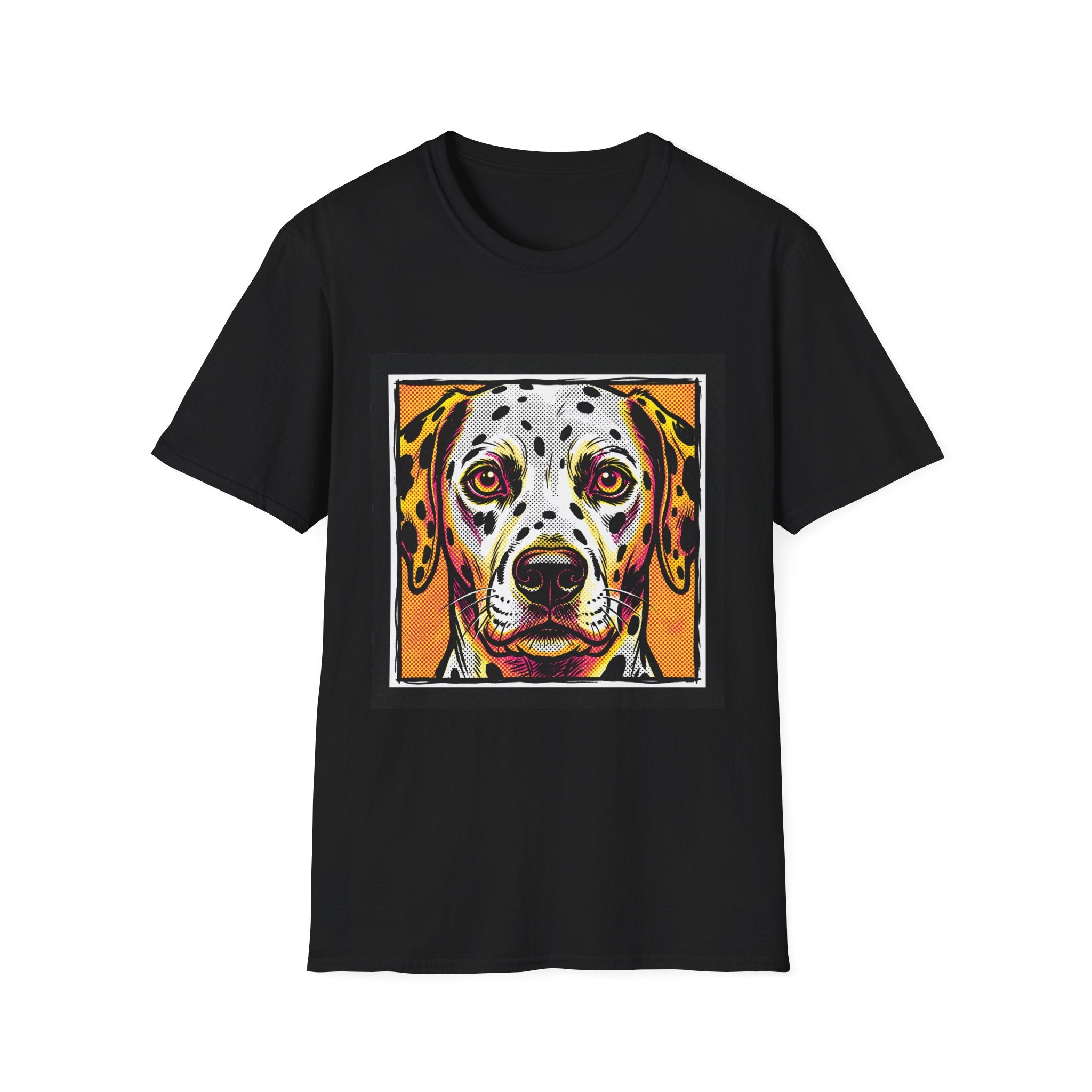 Halftone Pop-Art Dalmatian Shirt - Premium Unisex Retro Tee