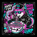 90s Skate Shiba Inu Tee - Premium Funny Graphic T Shirts